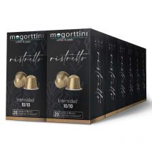 Ristretto 12 cajas  Mogorttini. 240 Cápsulas de aluminio compatibles con Nespresso 8436583660584