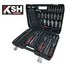 DAM Estuche de Herramientas 215 Piezas Calidad Profesional Maletín Negro