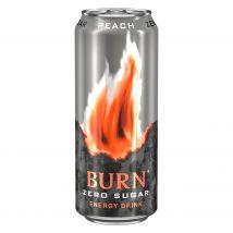 Burn Peach Zero 500ml Caja 12 unidades