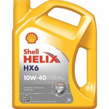 Aceite Shell Helix Hx6 10W40 5 L - Lubricante de Motor - Protección Frente Al Desgaste