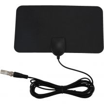 TEMCO Antena de TV de Zoom Interior HDTV Alcance de 50 Millas TVFox VHF UHF DVB,  Mini Antena de TV Digital para Interiores Amplificador de señal de Rango de 50 Millas F-TV HDTV Compatible 4K