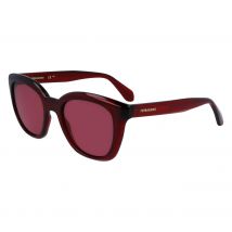 Salvatore Ferragamo Sf2000s Gafas de Sol, 616 Transparent Red, 54 Unisex Adulto