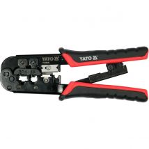 Yato YT-22442 herramienta pelacables engarzadora Negro, Rojo