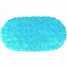 MSV Alfombra para Bañera Azul Antideslizante 69x36cm