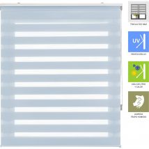 BLINDECOR - Estor Enrollable Noche y Día – Estor Noche y Día Fácil Instalación Pared o Techo - Estor Ventana Doble Tejido Anti-Deshilachado – Estor Enrollable Día y Noche para Ventanas