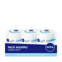 NIVEA Soft Crema Hidratante Multiuso 375ml - Pack ahorro de 3 unidades
