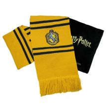 Cinereplicas - Harry Potter - Bufanda - Ultra Suave - Edición Deluxe - Licencia Oficial - Casa Hufflepuff - 250 cm - Amarillo y Negro
