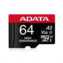 Adata microsd 64gb cl10 uhs-i u3 v30s 100/70mbps + sd adapter