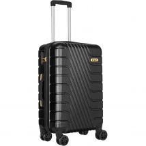 Piccola valigia da viaggio in ABS per aereo, bagaglio a mano, set di valigie rigide da cabina con chiusura a combinazione e 4 ruote doppie a 360° °