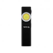 Yato, modelo YT-085608, Mini linterna de trabajo delgada 500lm, ideal para trabajos de mecánica y reparaciones, compacta, ligera y de alta eficiencia.