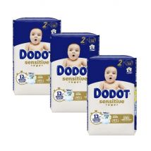 DODOT pañales sensitive Talla 2  (4-8kg)  58 Unidades  -  Caja de 174 Pañales