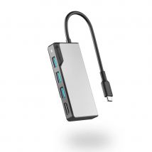 ALOGIC UCFUHDV2-SGR base para portátil y replicador de puertos USB 3.2 Gen 1 (3.1 Gen 1) Tipo-C Negro, Gris