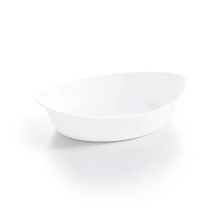 Luminarc Fuente Horno Opal 25x15cm Blanco Brillo Francia Reciclable Apto Microondas