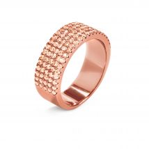 Anillo de mujer de acero inoxidable de la marca Folli Follie, color rosa, talla 12 (referencia: 3R16S038RS)