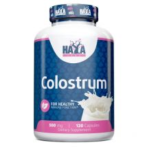 Haya Labs Calostro 500 mg - 120 Cápsulas para Fortalecer el Sistema Inmunológico y Aumentar la Energía - Alta Calidad
