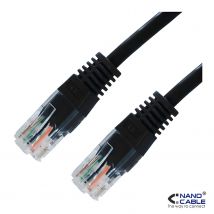 Nanocable - cable de red latiguillo utp cat.5e de 1m - color negro
