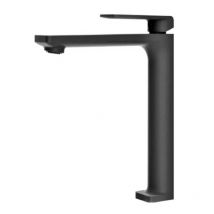 Imex Fiyi BDF016-5NG grifo monomando alto para lavabo con acabado negro mate