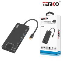 USB-C a HDTV+2*USB3.0+SD/TF+Gigabyte LAN+PD