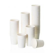 Pack de vasos desechables café de 200 cc, vasos cartón antifugas, 100 % biodegradables, compostables