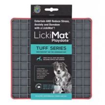 LickiMat Playdate Tuff Alfombrilla De Lamer para Perros y Gatos Rojo