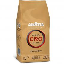 Lavazza, Qualità Oro, Café en Grano, Ideal para la Máquina de Café Espresso, con Notas Aromáticas de Frutas y Flores 1kg