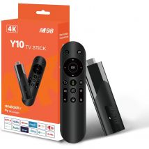 Mini TV Stick Android 13 2GB+16GB 4-8K Control Remoto por Voz Bluetooth 2.4G+5G WiFi+BT4.0 Smart TV Box Android TV Stick transmisión rápida, Voz Alexa, Controles de TV (Y10-Andriod 13)