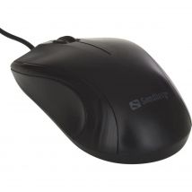 Sandberg USB Mouse - Ratón (mano derecha, Óptico, USB, 1200 DPI, Negro)