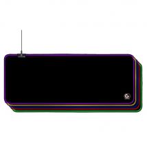 Gembird - RGB Gaming Mouse Pad with 10 Lighting Effects, large 80 x 30 cm cloth surface, anti-slip rubber base, perfect for gaming and office use.