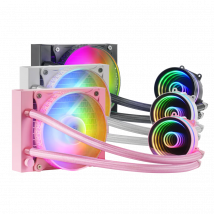 Mars Gaming ML-ONE120, Refrigeración Líquida CPU, TDP 200W, Iluminación FRGB, Multisocket Universal, Refrigeración Líquida Gaming FRGB Negro, Rosa o Blanco