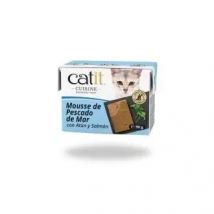 Hagen Tropican Mascotas - Alimento Húmedo para Gato Catit Cuisine Mousse Pescado de Mar 95g