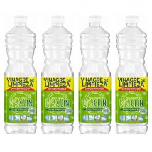 DISICLIN Vinagre Blanco de Limpieza Concentrado 8º Multiusos Botella 1.000ml (Pack 4) - Sin detergentes, Con vinagre 100% natural, Limpiador para todas las superficies, Util para eliminar la cal y el