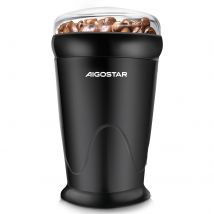 AIGOSTAR Molinillo de Café Eléctrico, Capacidad 60gr con Cepillo para Limpieza, Tapa
