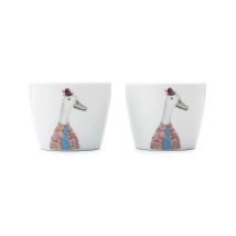Juego de 2 hueveras de pato de porcelana Mikasa tipperleyhill, 5 x 4 cm