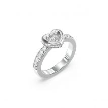 Guess Anillo Mujer L.o.v.e. De Acero Plateado Talla Europea 54 Talla España 14,00