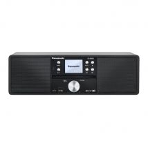 Panasonic hifi micro anlage dab+ sc-dm202eg-k schwarz mit bluetooth microphone music system for home use 24 w black