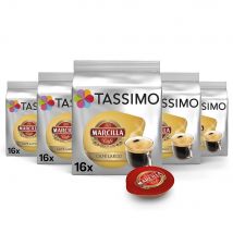 Pack 5 cajas de Café Largo Marcilla Tassimo 16 servicios 8711000500613