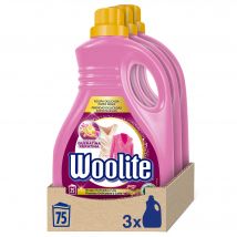 Woolite - Classic - Detergente liquido para ropa - 75 lavados (3 botellas 25 lavados)