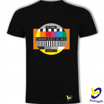 LOGOTIZATE - Camiseta Carta de Ajuste vintage - color negro - 100% algodón - manga corta - diseño único con la antigua carta de ajuste de TV