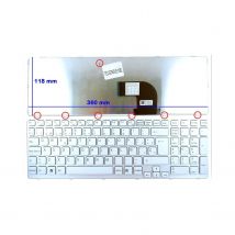 TECLADO BLANCO PARA PORTÁTIL SONY VAIO SVE15 SVE17 SERIES