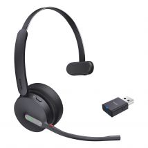 Yealink WH64 Auriculares híbridos Mono UC Diadema inalámbrica Oficina/Centro de llamadas MicroUSB Bluetooth Negro