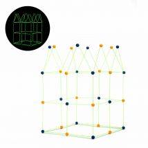 InnovaGoods® Kit de Construcción de Fuertes 155 Piezas, Juguetes de Construcciones para niños,