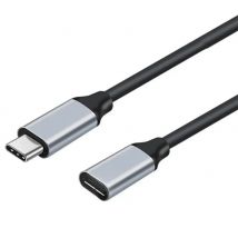 Cable de extensión TPPIG USB Tipo C Hembra 3.1 Gen1 400 M/S 3 A PD60 W 4K HD Cable de Transferencia