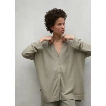ECLF. Chaqueta BERRYALF caqui punto larga+botones CCAQTS