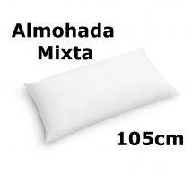 Almohada de 105cm mixta fibra, medidas (105 x 40 cm),color blanco,cm,fespu