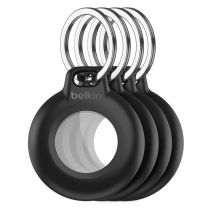 Belkin Secure Holder - Paquete de 4 soportes impermeables para Apple AirTag, color negro
