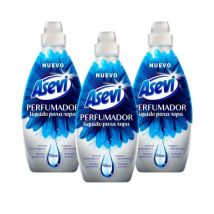 Asevi Perfumador Líquido para Lavadora Blue, 720ml para 36 Lavados, Pack 3 uds, Perfume para la Ropa, Fragancia Fresca y Duradera con Olor Acuático, Para Todo Tipo de Prendas, Fórmula Hipoalergénica,