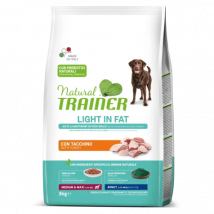 Natural Trainer Med/Max Light In Fat Pienso para Perros 12 Kg