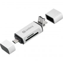 Lector de Tarjetas USB-C, USB y Microusb Sandberg - Compacto y Versátil