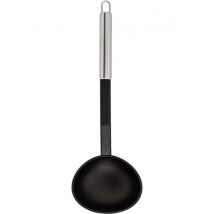 QUID HABITAT Cazo Acero Inoxidable 35X10X7CM Negro Mate Asas o Mango Acero