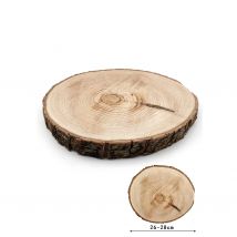 Poenia Arte Floral - Disco de Madera Decorativo Castaño 26-28cm - REF 0731788447298